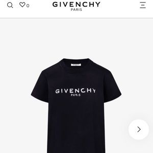 Givenchy logo black tee